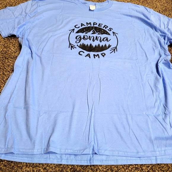 Camping Funny Plus Size Unisex Tshirt 3XL Like NEW - Picture 3 of 4